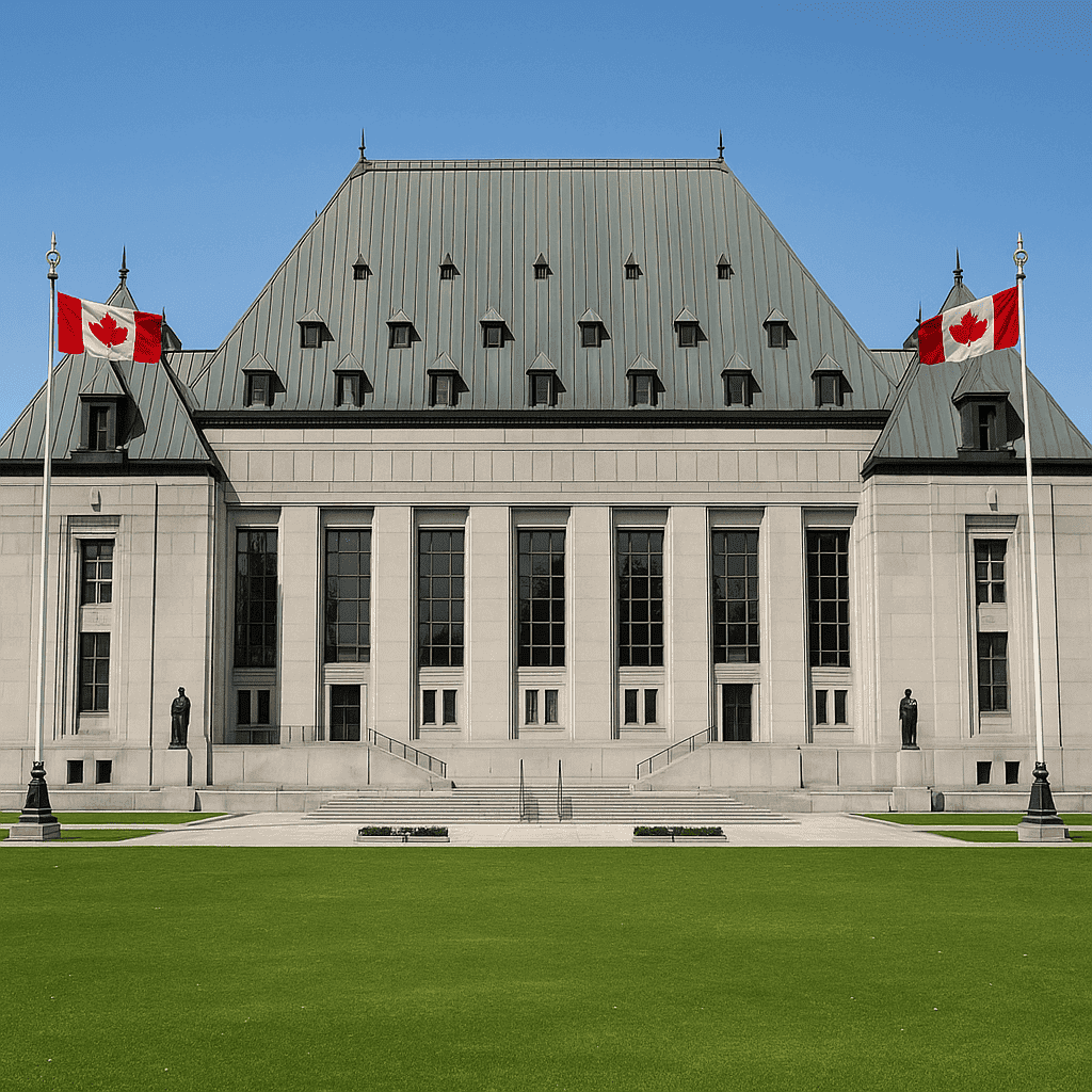 The Supreme Court of Canada building in Ottawa